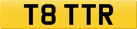 T8 TTR private number plate